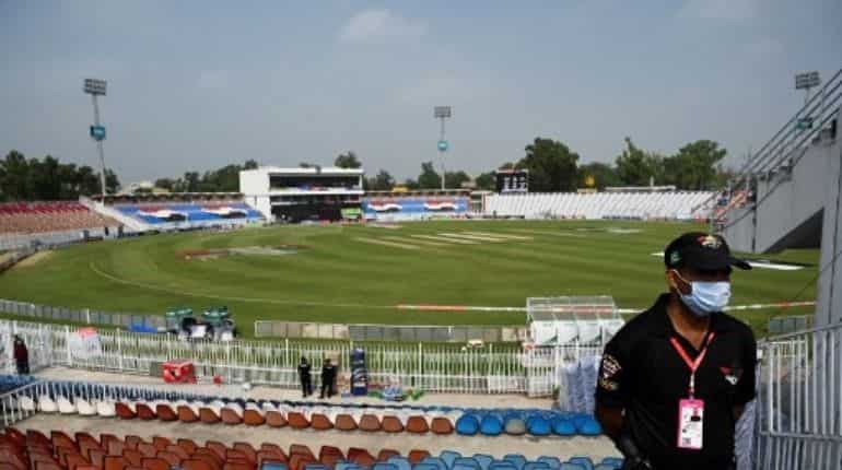 Bomb disposal squad in stadium