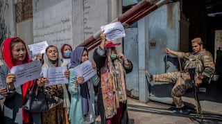 Afghan women take to streets in Kabul, vow to fight for rights