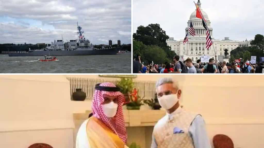 Top 10 world news: China acts after US warship transits Taiwan Straits, sparse turnout in J6 rally and more