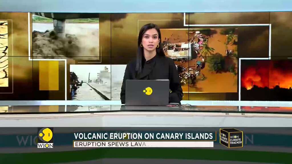 Volcanic eruption on Canary Islands