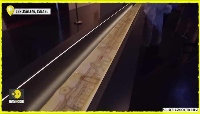 Unique medieval scroll in Hebrew on public display