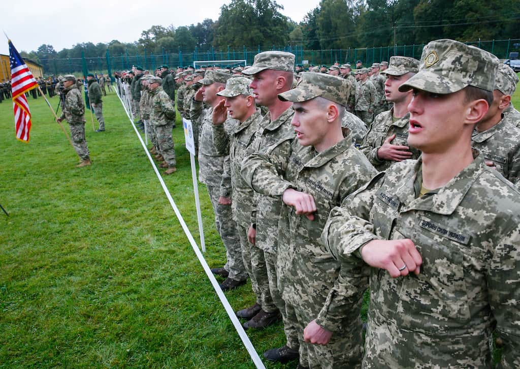 Ukraine conducts international military excercise amid tensions with Russia