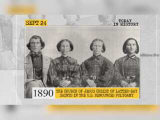 Sept 24 in history: Church of Jesus Christ of Latter-day Saints renounces polygamy, USS Enterprise launched, and more