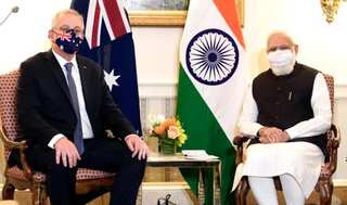 Great to meet with my good friend, says Australian PM Scott Morrison after meeting Prime Minister Modi