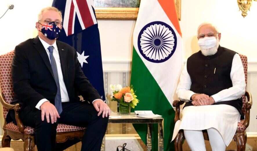 Great to meet with my good friend, says Australian PM Scott Morrison after meeting Prime Minister Modi
