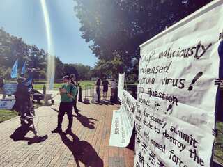 Anti-China posters seen outside White House during Modi, Biden bilateral meet