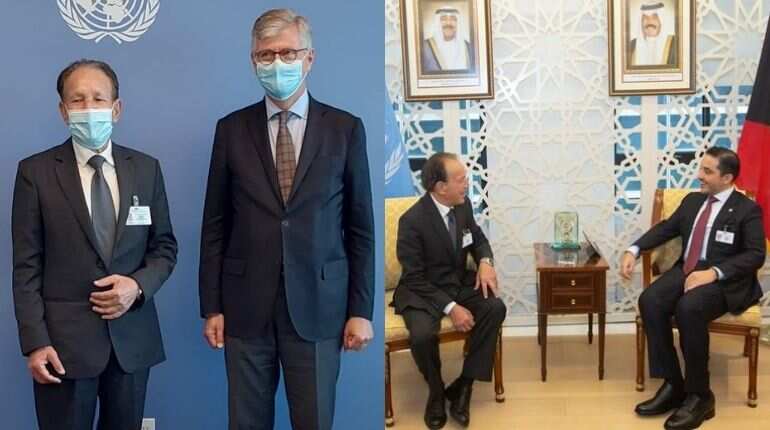 Nepal foreign minister holds bilateral talks with Kuwaiti counterpart, others on sidelines of UNGA 2021