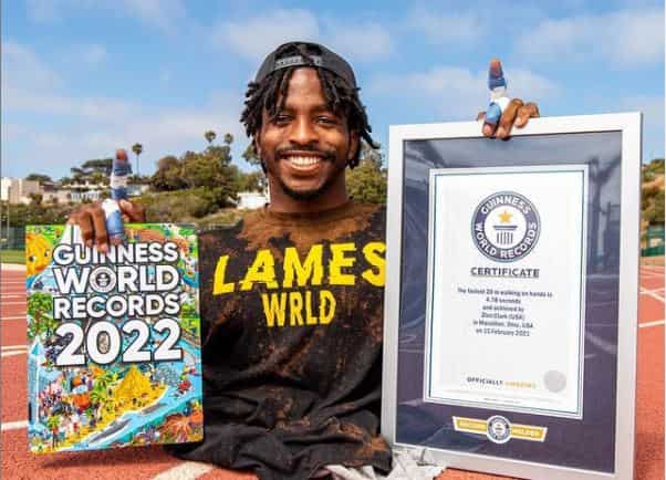 Watch | Born without legs, US man breaks world record for fastest 20 metres on hands