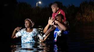US border camp cleared of Haitians, thousands more on the move
