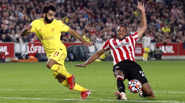 Premier League: Mohammed Salah scores his 100th goal as Liverpool held to 3-3 draw by battling Brentford