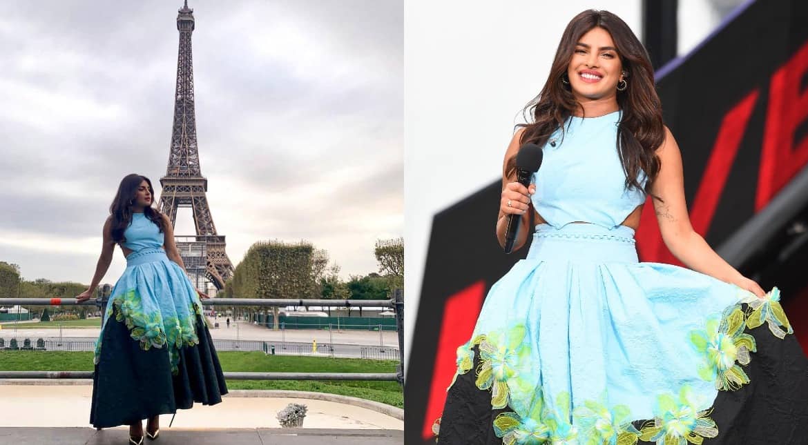 Priyanka Chopra Jonas looks regal as she poses near the Eiffel Tower; pics Priyanka Chopra Jonas looks regal as she poses near the Eiffel Tower; pics