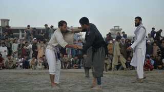 Under Taliban rule, Afghan fighters test their mettle in Kabul pits  