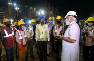 Watch: PM Modi visits Central Vista construction area; inspects new parliament building site