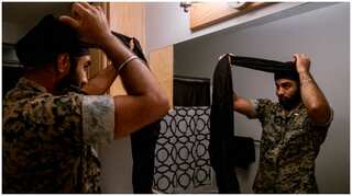 Sikh officer in US Marines was allowed turban, but he may sue