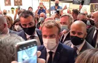 Watch | Then a slap, now an egg: French President Emmanuel Macron gets some more 'love' from the public