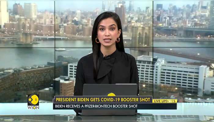 US President Joe Biden gets COVID-19 booster shot