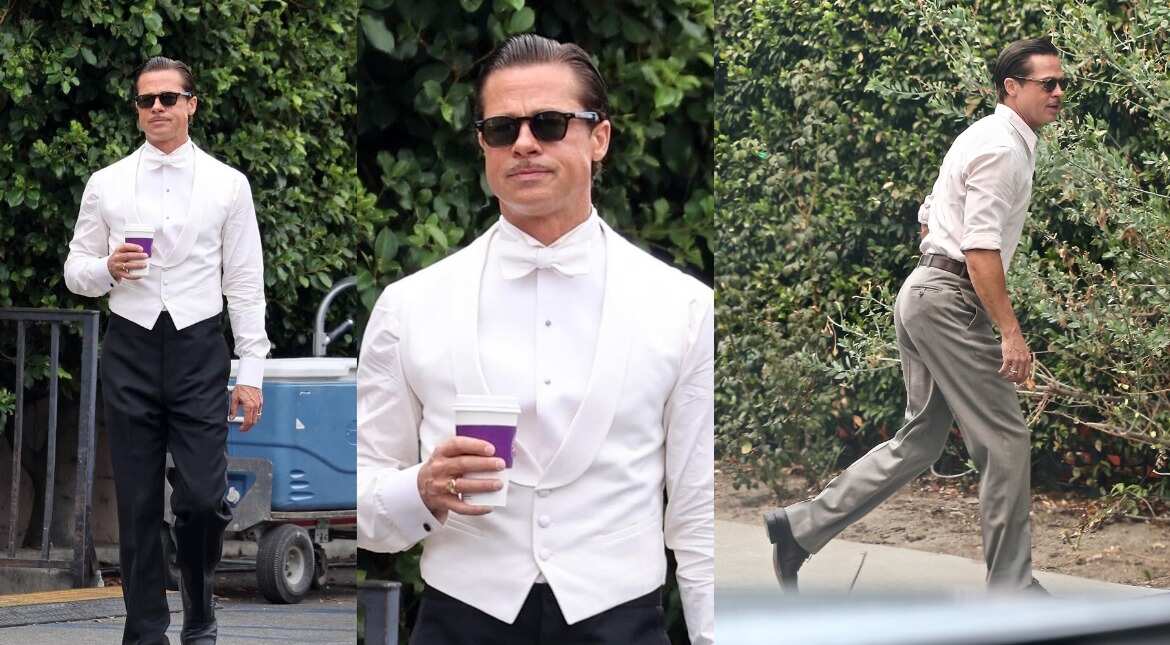 Babylon: Brad Pitt's new uber hot photo from sets is out! Babylon: Brad Pitt's new uber hot photo from sets is out!