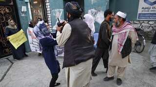 Watch: Taliban fire shots at Kabul women protesting for right to study