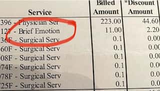 ‘Brief Emotion’: Woman claims she was charged for crying during surgery