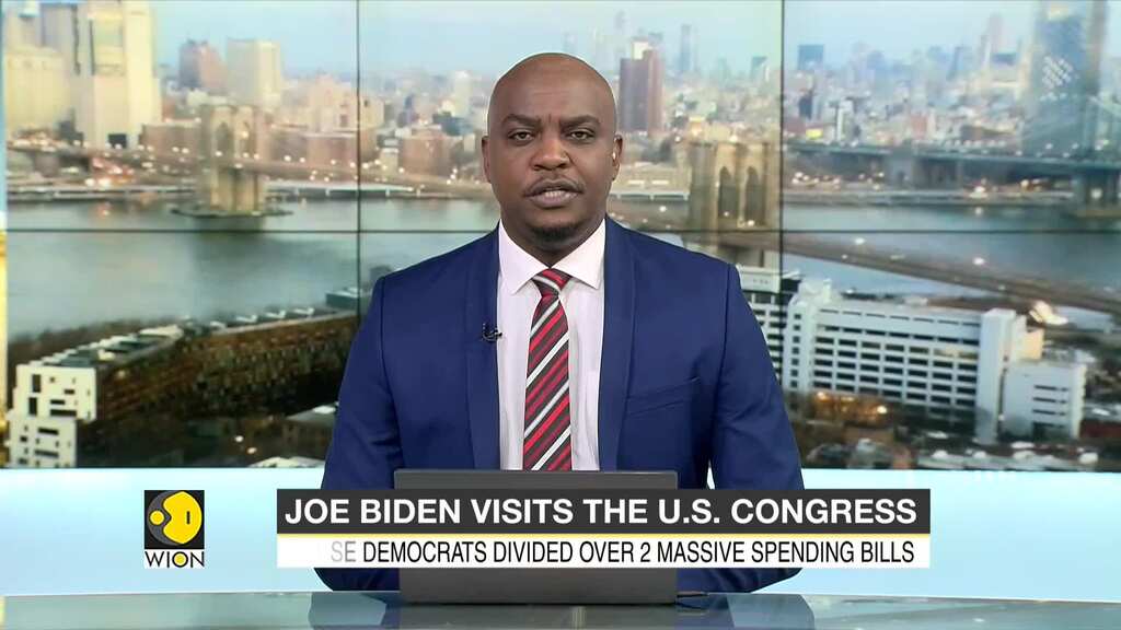 Joe Biden visits US Congress, vows to reach an agreement on twin make-or-break spending bills