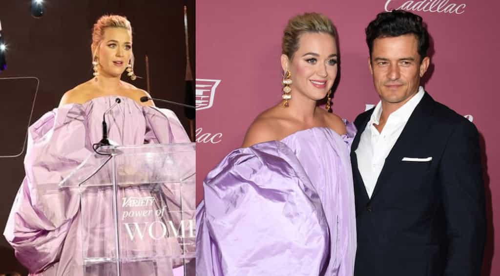 Katy Perry thanks Orlando Bloom for handling her 'insanity' in an emotional speech