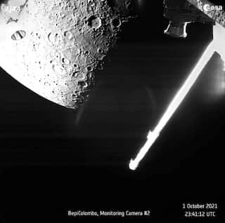 BepiColombo mission sends pictures of craters in Mercury