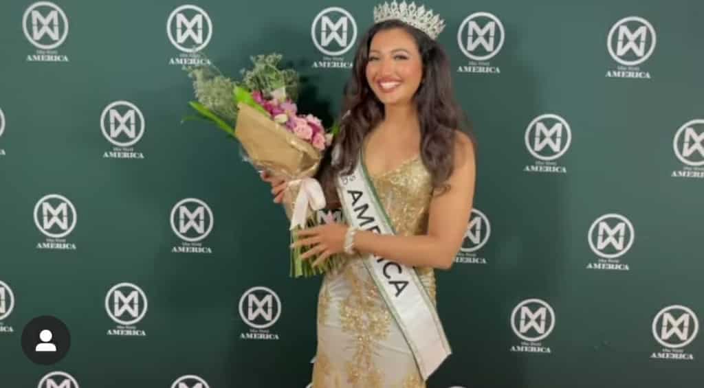 Shree Saini becomes first Indian to win Miss World America