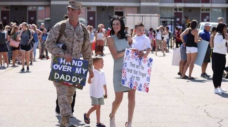 US Marines deployed in Afghanistan finally return home