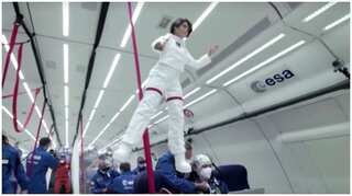 Astronaut Barbie jets to zero-gravity to inspire young girls