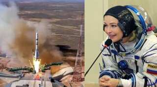 Russian spacecraft blasts off to International Space Station with actress, director to film first movie in space