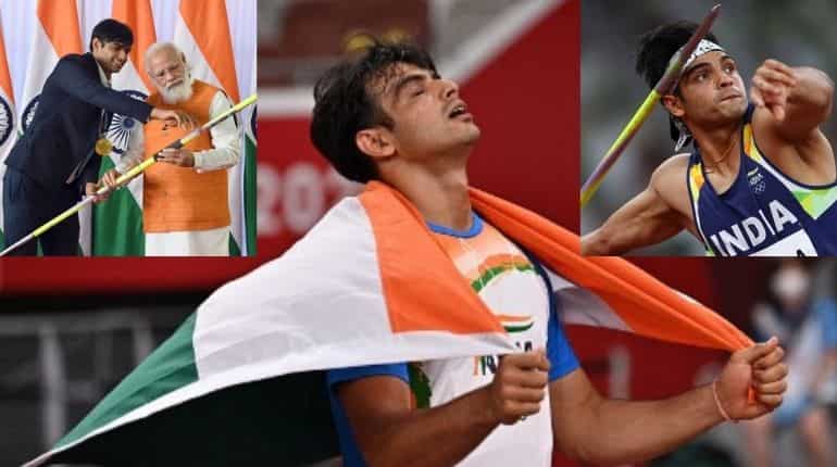 Neeraj Chopra's Olympic-gold winning javelin fetches Rs 15 million in E-auction of goods gifted to PM Modi Neeraj Chopra's Olympic-gold winning javelin fetches Rs 15 million in E-auction of goods gifted to PM Modi
