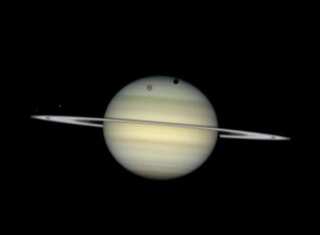 NASA posts video of 'moon parade' with Saturn in background