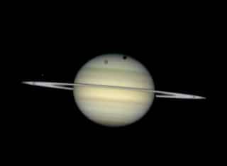 NASA posts video of 'moon parade' with Saturn in background