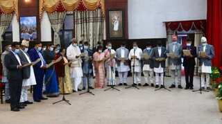 Nepal Prime Minister Sher Bahadur Deuba announces a 25-member cabinet three months after taking office