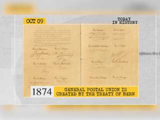 October 9 in history: General Postal Union created, first presidential elections in Afghanistan, and more