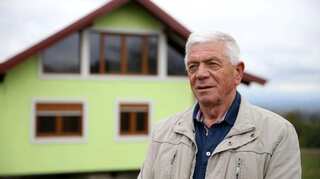 A symbol of love of sorts, 72-year-old man makes rotating house for wife in Bosnia