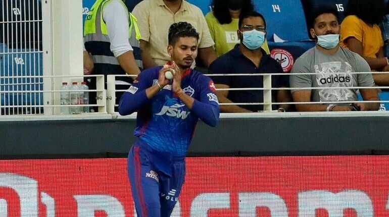 Shreyas Iyer takes a stunning catch