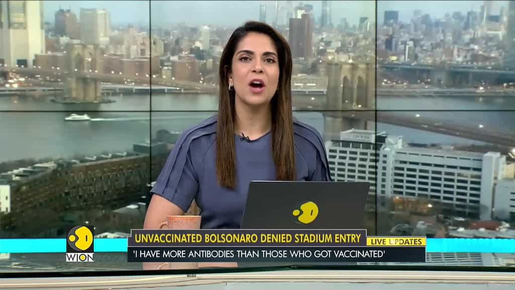 Unvaccinated Brazil president Bolsonaro denied entry into the stadium