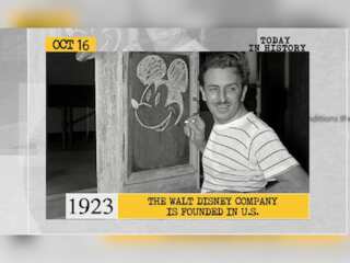 Oct 16 in history: The Walt Disney Company is founded in US and more