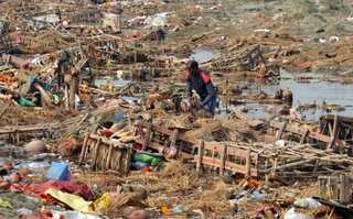 Yamuna river in India's national capital Delhi littered with waste despite curbs