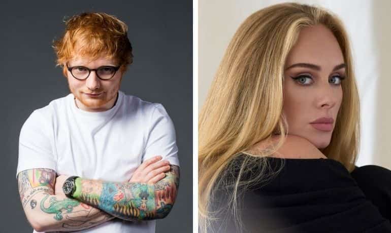 Adele: Ed Sheeran can 'panic' as his album releases closer to mine Adele: Ed Sheeran can 'panic' as his album releases closer to mine