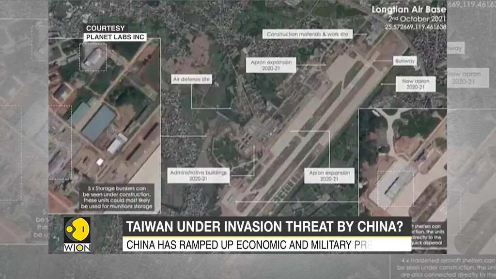 The tension between China and Taiwan at their highest