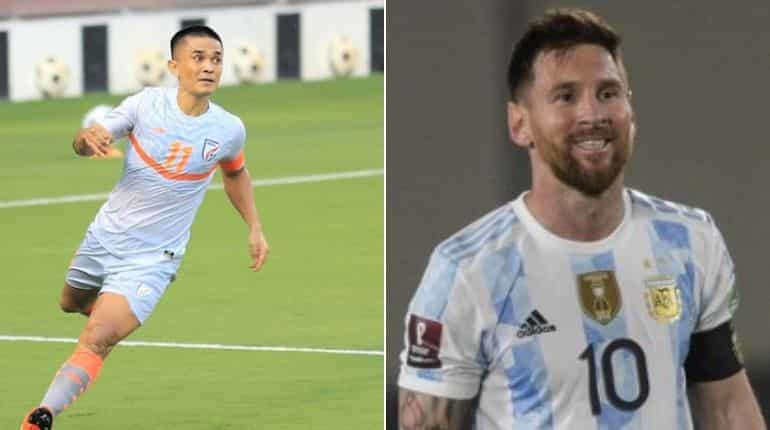 Sunil Chhetri equals Lionel Messi as India win a record eighth SAFF Championship trophy Sunil Chhetri equals Lionel Messi as India win a record eighth SAFF Championship trophy
