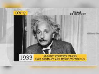 Oct 17 in history: Albert Einstein flees Nazi Germany, moves to the US and more
