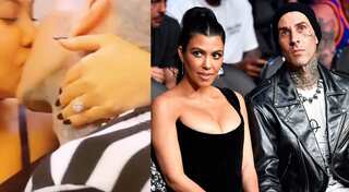 Travis Barker gets Kourtney Kardashian's lips tattooed on his body