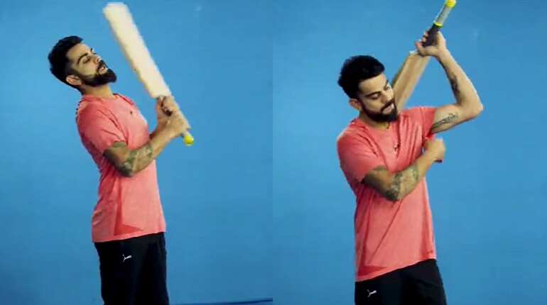Virat Kohli hilariously mimics Shikhar Dhawan's batting style, video goes viral - WATCH