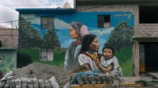 Frida Kahlo, Aztec Gods: Can art lift up a poor neighborhood?