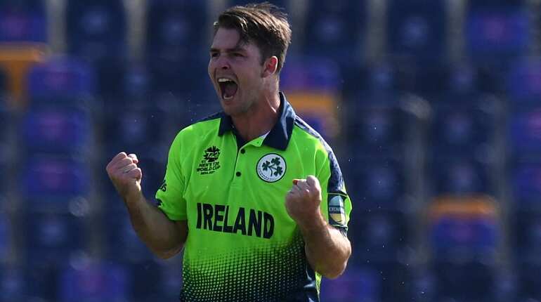 Ireland&#x27;s Curtis Campher becomes first bowler to take four wickets in four balls in T20 World Cup