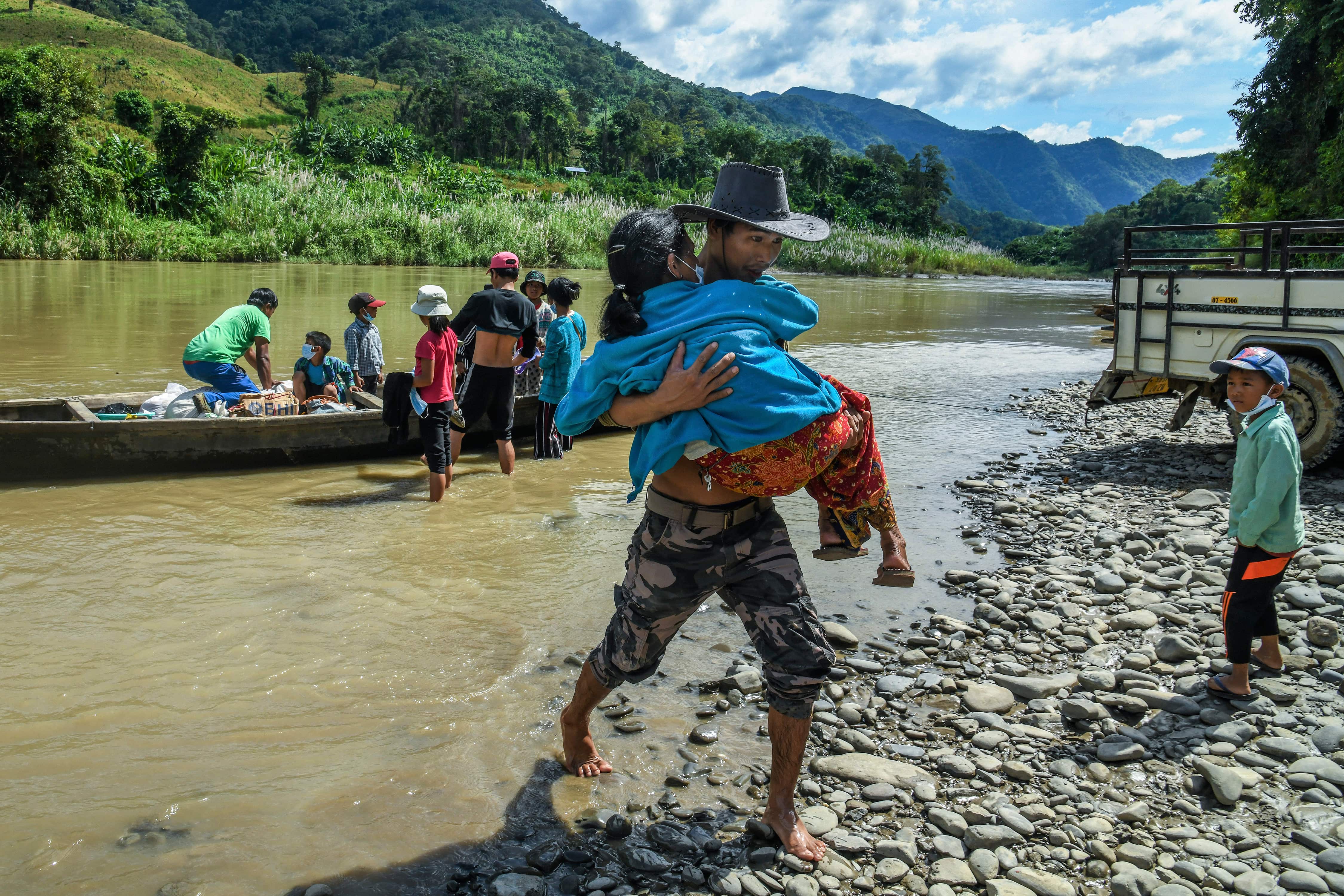 Thousands flee Myanmar for India amid fears of a growing refugee crisis