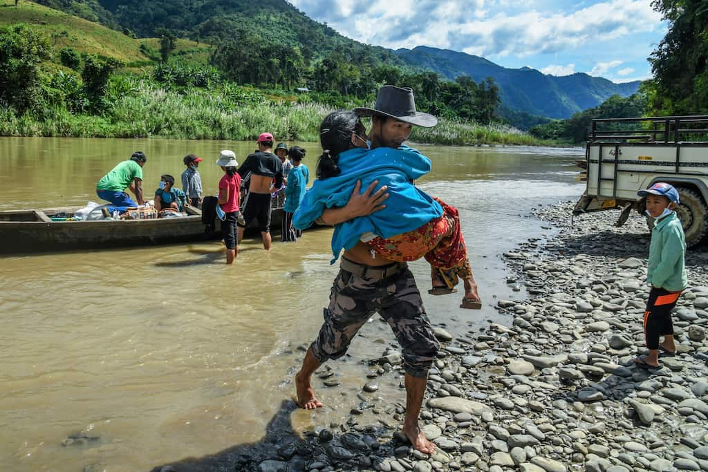 Thousands flee Myanmar for India amid fears of a growing refugee crisis